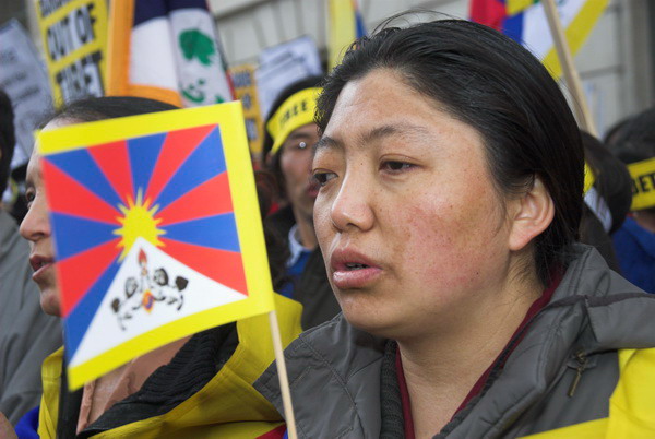 Tibet National Uprising Day March London © 2006, Peter Marshall
