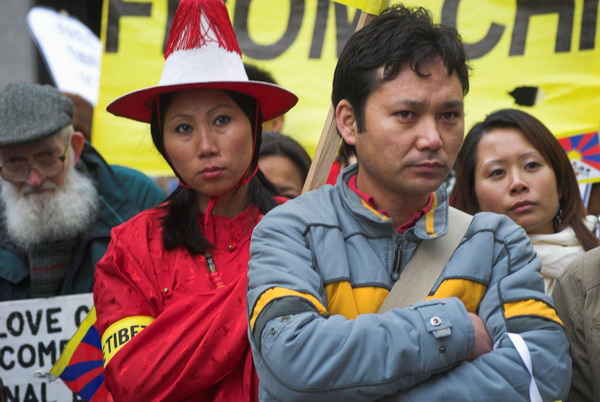 Tibet National Uprising Day March London © 2006, Peter Marshall