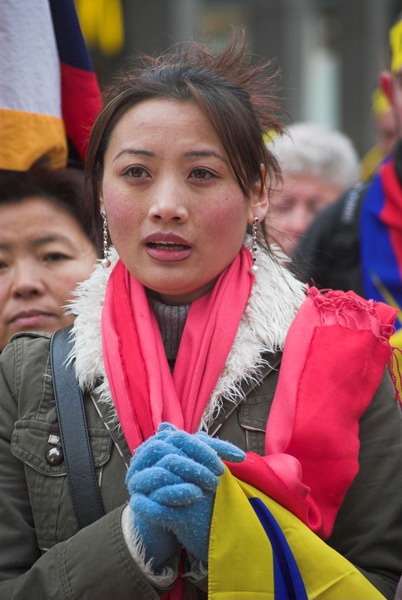 Tibet National Uprising Day March London © 2006, Peter Marshall