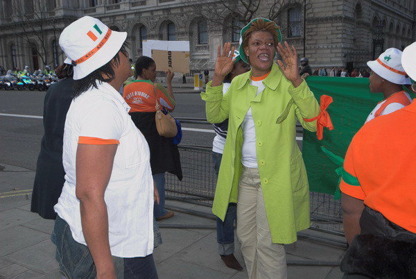 Ivorian Women Protest © 2006, Peter Marshall