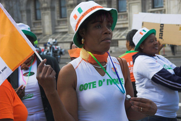 Ivorian Women Protest © 2006, Peter Marshall