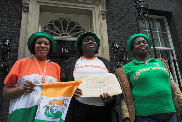 Ivorian Women Protest © 2006, Peter Marshall